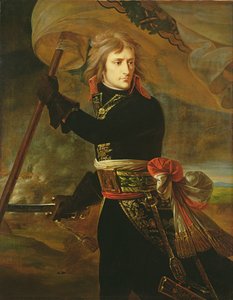 Napoleon I (1769-1821) på bron av Arcole